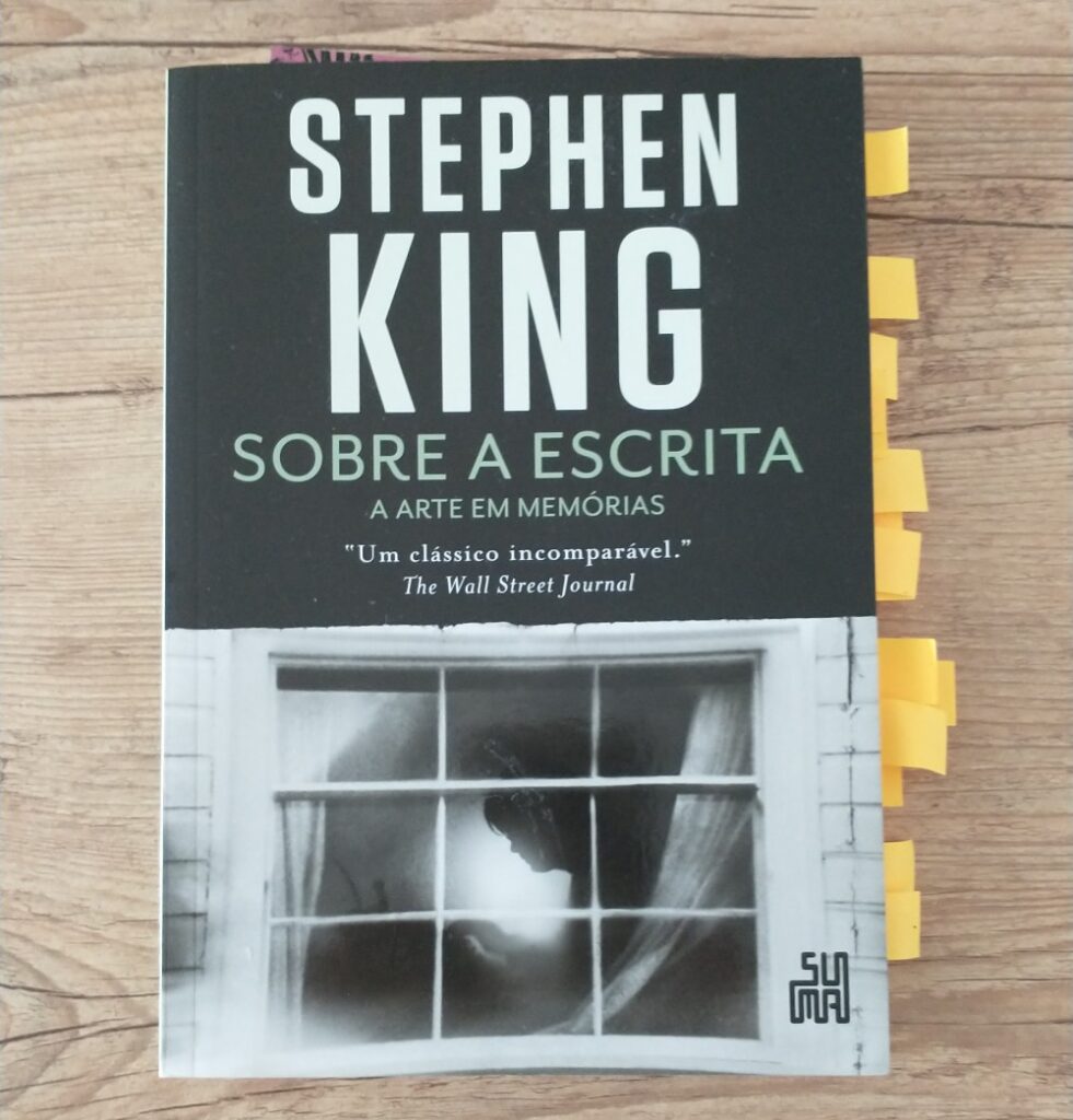 Capa do livro Sobre a escrita, com dicas de escrita de Stephen King